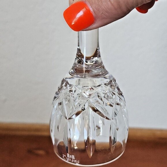 Tyrone Lead Crystal Miniature Bell 4" blown glass handcut Ireland signed - Picture 3 of 14